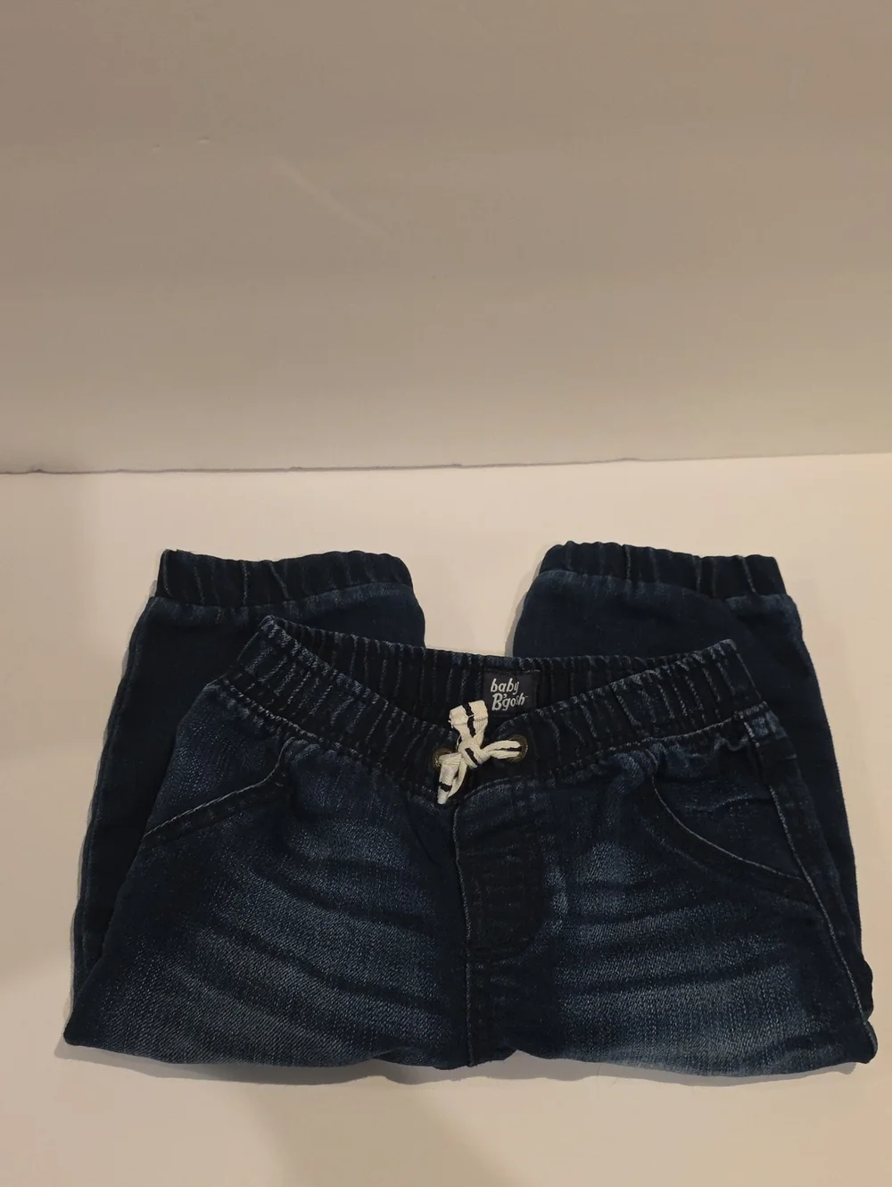 Baby B Gosh Dark Blue Pull-On Denim Jogger Pants 18m